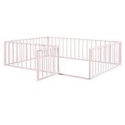 Metal Floor Bed Frame With Fence And Door - R&R Furniture Gallery (Fountain Valley, CA)