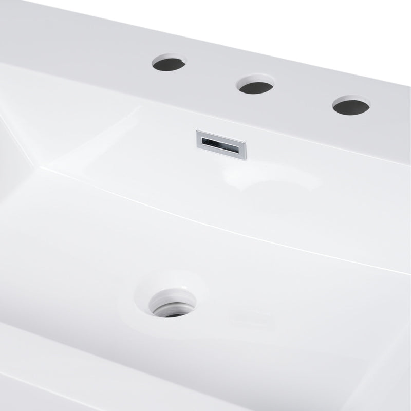 Bathroom Vanity With Sink, 5 Legs, Soft Close Drawers