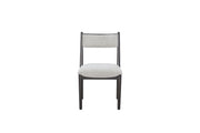 Comfortable Upholstery Cresent Chair (Set of 2) - Peppercorn - R&R Furniture Gallery (Fountain Valley, CA)
