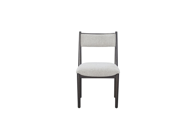 Comfortable Upholstery Cresent Chair (Set of 2) - Peppercorn - R&R Furniture Gallery (Fountain Valley, CA)