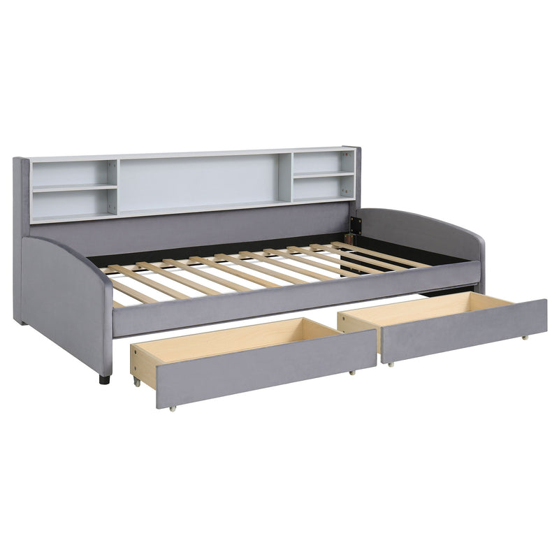 Luxurious Upholstered Platform Bed With Storage Drawers - R&R Furniture Gallery (Fountain Valley, CA)