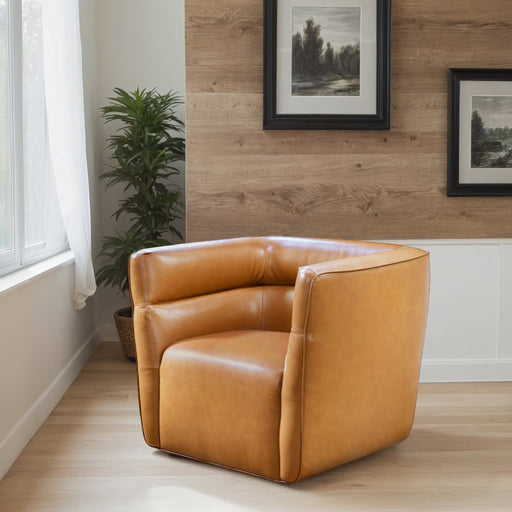 Callan - Swivel Chair - Tan - R&R Furniture Gallery (Fountain Valley, CA)