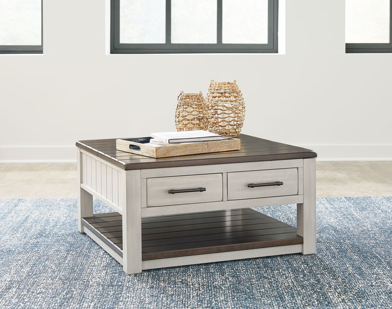 Darborn - Lift Top Cocktail Table - Gray / Brown - R&R Furniture Gallery (Fountain Valley, CA)