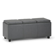 Avalon - Upholstered Storage Ottoman - R&R Furniture Gallery (Fountain Valley, CA)