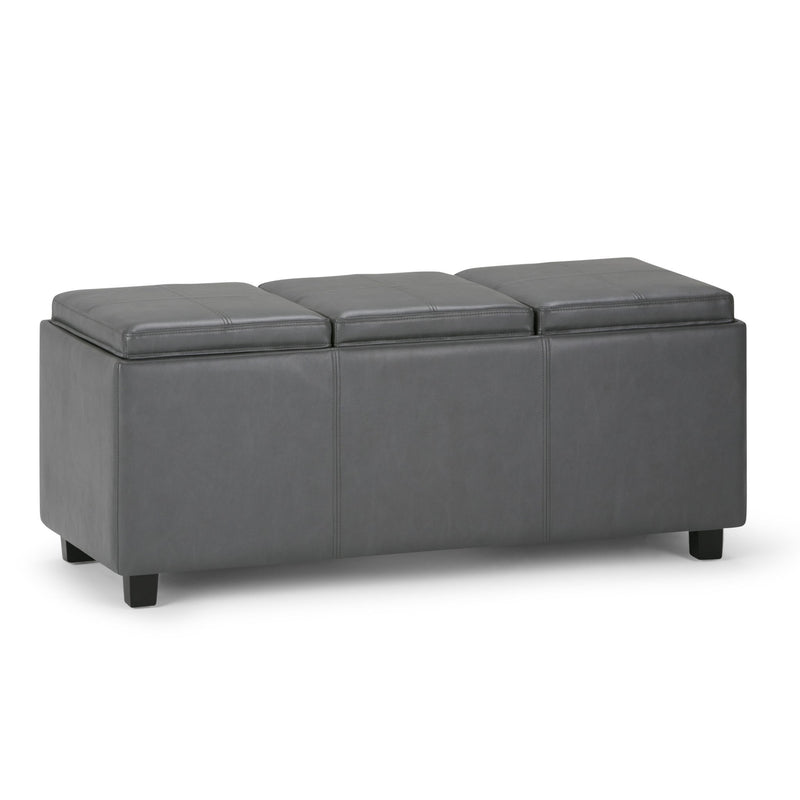 Avalon - Upholstered Storage Ottoman - R&R Furniture Gallery (Fountain Valley, CA)