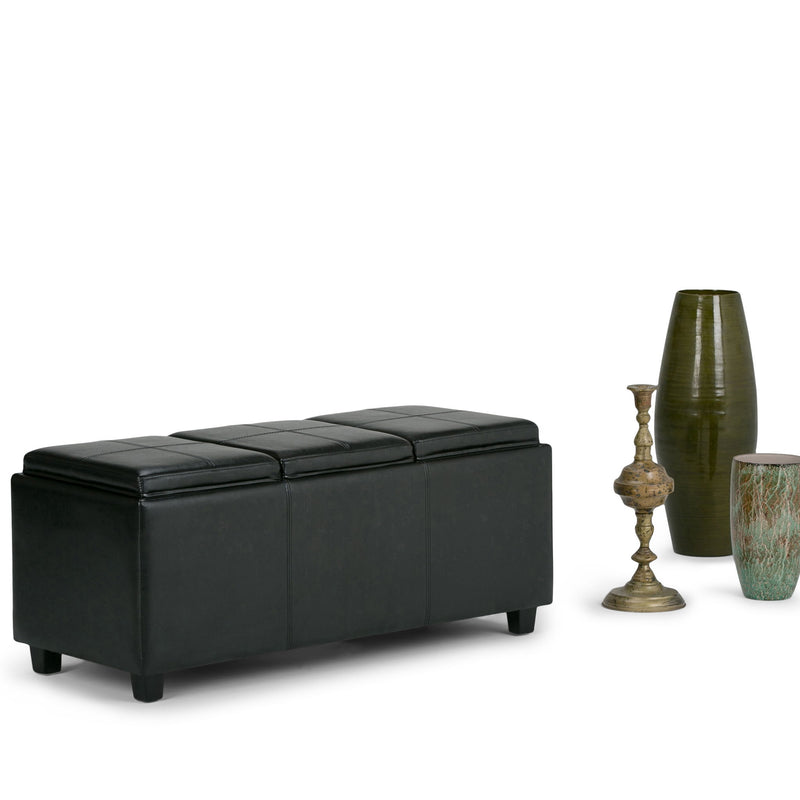 Avalon - Upholstered Storage Ottoman - R&R Furniture Gallery (Fountain Valley, CA)