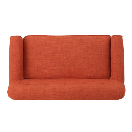 Classic Loveseat With Rolled Armrests And Button Tufting - R&R Furniture Gallery (Fountain Valley, CA)