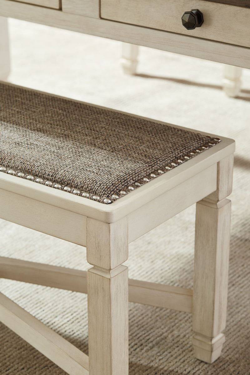 Bolanburg - Large UPH Dining Room Bench - Beige - R&R Furniture Gallery (Fountain Valley, CA)