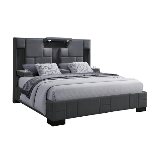 Yaris - Contemporary Bed With Wireless Charging And LED Lights - R&R Furniture Gallery (Fountain Valley, CA)