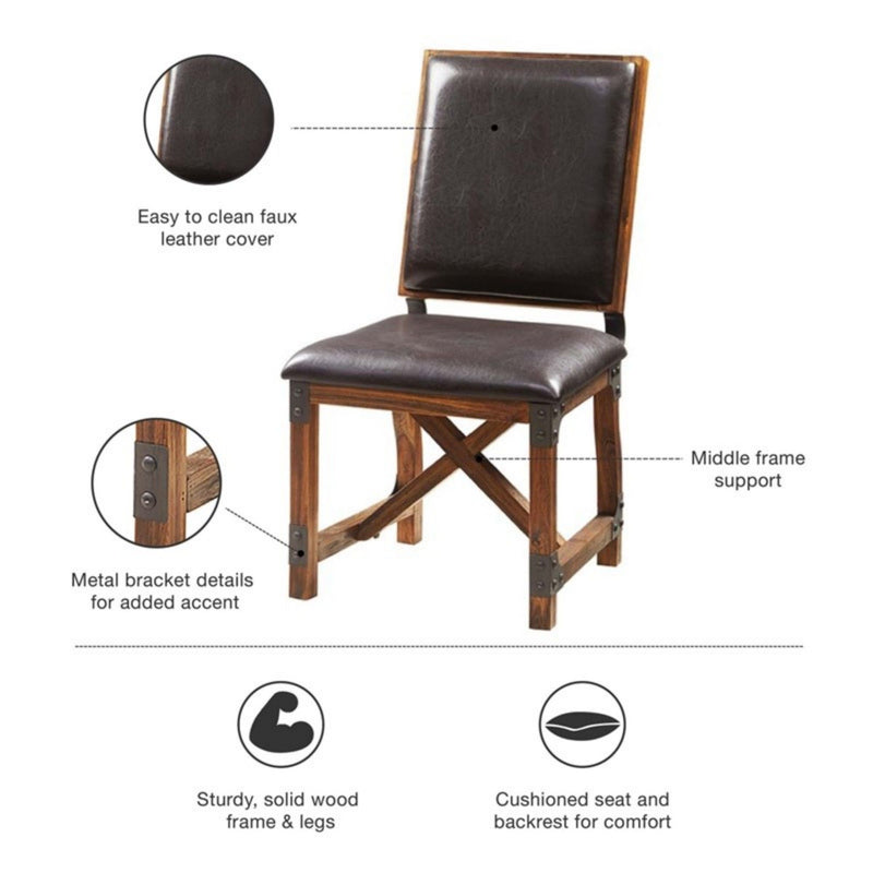 Lancaster - Dining Chair Upholstery - Chocolate - R&R Furniture Gallery (Fountain Valley, CA)