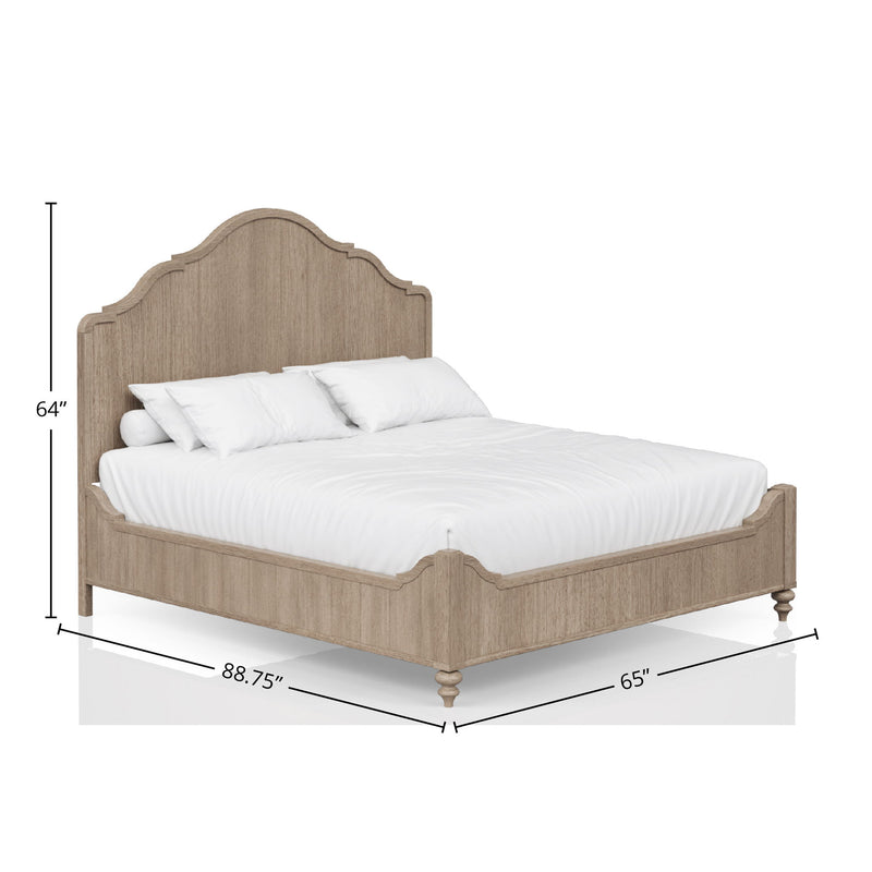 Elegant Design Panel Bed With Transitional Casual Design - R&R Furniture Gallery (Fountain Valley, CA)