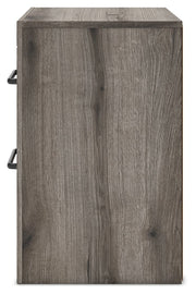 Graystorm - Two Drawer Night Stand - Brown Gray - R&R Furniture Gallery (Fountain Valley, CA)