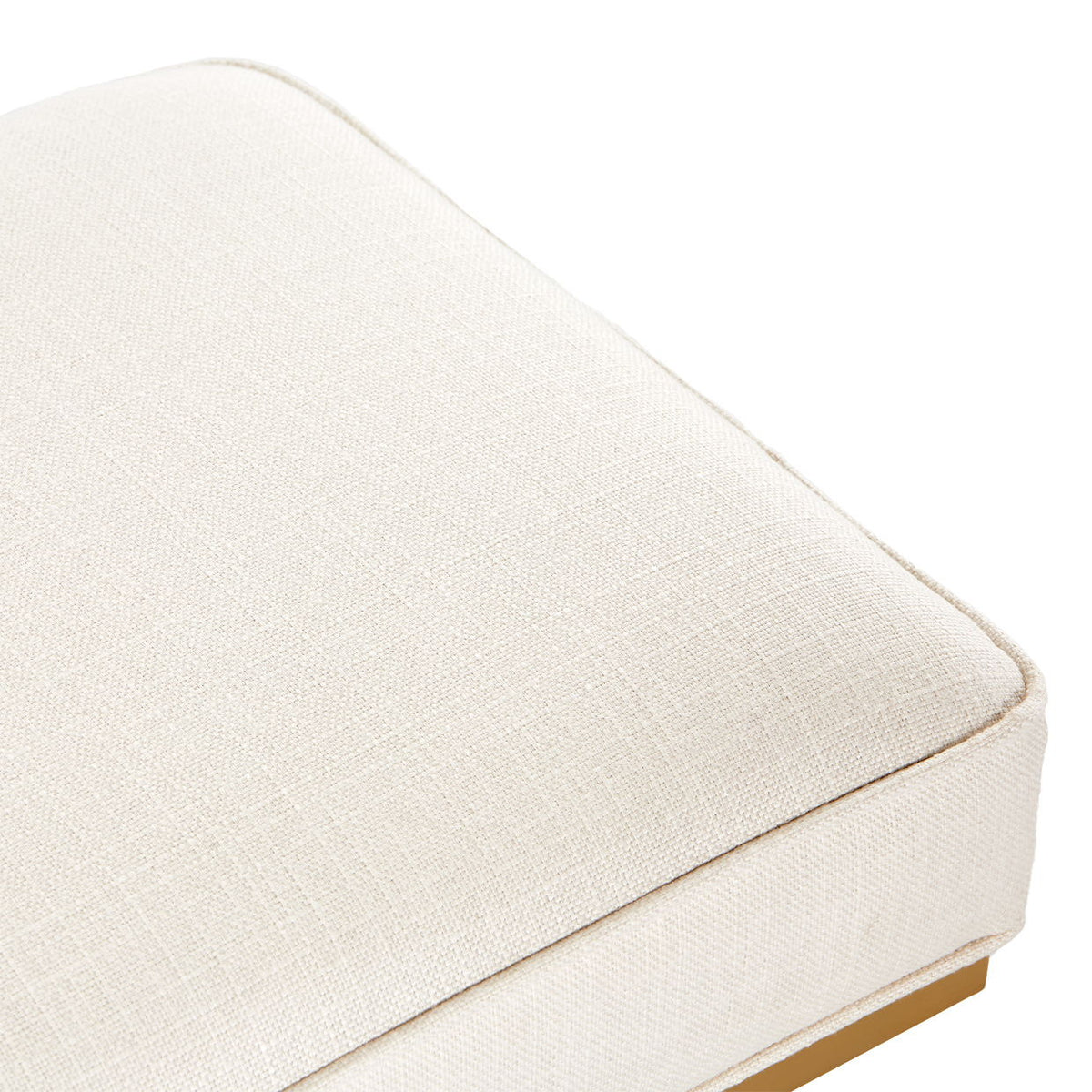 Belmont Place - Bed Bench - White / Gold - R&R Furniture Gallery (Fountain Valley, CA)