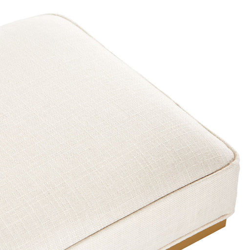 Belmont Place - Bed Bench - White / Gold - R&R Furniture Gallery (Fountain Valley, CA)