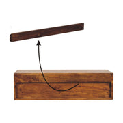 Lunar - 2 Drawer Wall Mounted Media Unit - Brown - R&R Furniture Gallery (Fountain Valley, CA)