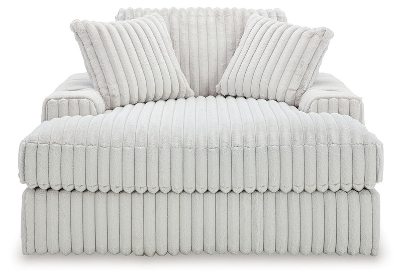 Stupendous - Oversized Chaise - Alloy - R&R Furniture Gallery (Fountain Valley, CA)