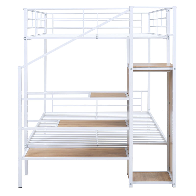 Bunk Bed With Lateral Storage Ladder And Wardrobe - R&R Furniture Gallery (Fountain Valley, CA)