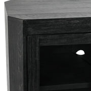 Macarthur - Reclaimed Oak 4 Door Cabinet - Aged Black - R&R Furniture Gallery (Fountain Valley, CA)