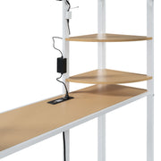 Loft Bed With Desk, Shelves, Power Outlet, LED Light And Wardrobe - R&R Furniture Gallery (Fountain Valley, CA)