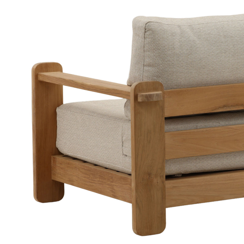 Julie - Outdoor Sofa - Fairfax Taupe And Natural