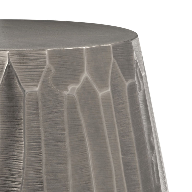 Nellie - Cast Aluminum Side Table - Black - R&R Furniture Gallery (Fountain Valley, CA)