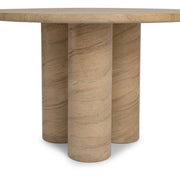 Niva - 47" Outdoor Round Dining Table - Beige - R&R Furniture Gallery (Fountain Valley, CA)