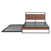 Platform Bed Frame With Trundle, USB Ports And Slat Support, No Box Spring Needed - R&R Furniture Gallery (Fountain Valley, CA)