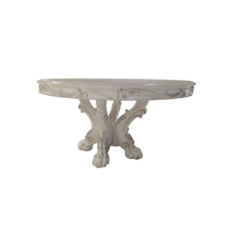 Dresden - Round Dining Table - Bone White - R&R Furniture Gallery (Fountain Valley, CA)