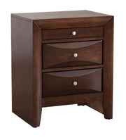 Glory Furniture Marilla Cappuccino accent nightstand with a sleek, modern design and a single drawer for bedroom storage.