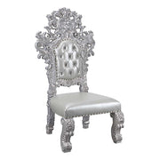 Valkyrie - Side Chair (Set of 2) - Synthetic Leather & Antique Platinum - R&R Furniture Gallery (Fountain Valley, CA)
