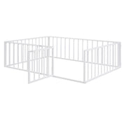 Metal Floor Bed Frame With Fence And Door - R&R Furniture Gallery (Fountain Valley, CA)