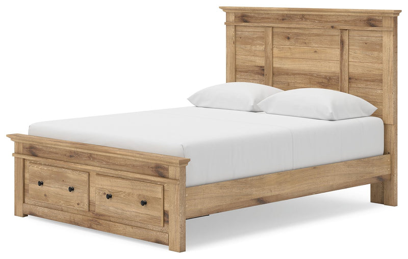 Makidern - Panel Storage Bed With Under Bed Storage Unit And Storage Footboard - R&R Furniture Gallery (Fountain Valley, CA)