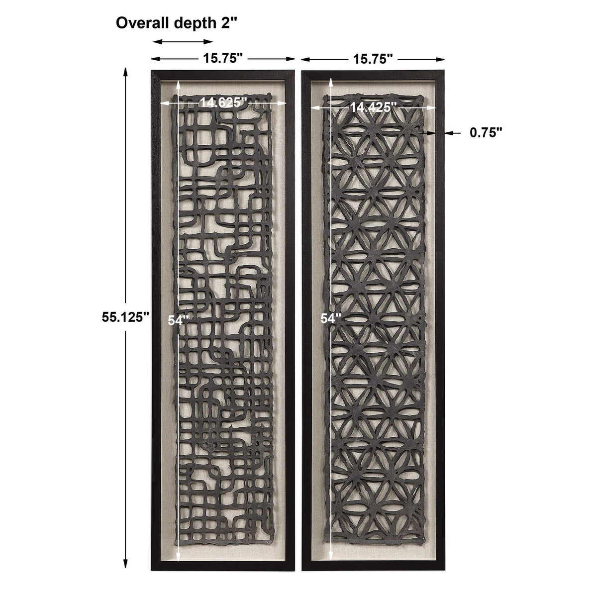 Caroni - Shadow Boxes (Set of 2) - Black / Brown