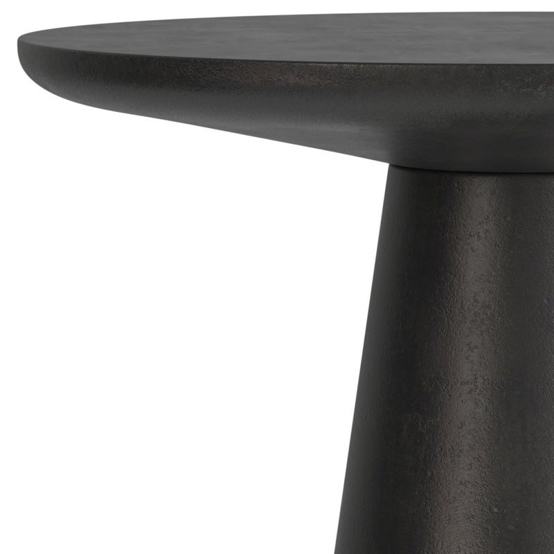 Gloria - Cast Aluminum Side Table - Black - R&R Furniture Gallery (Fountain Valley, CA)