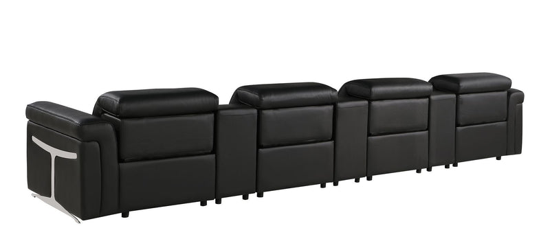 1126 - 7-Piece Modular Power Reclining Sofa In With 4 Power Recliners & Power Headrests