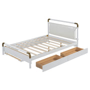 Storage Platform Bed, With 2 Big Drawers, Trundle - R&R Furniture Gallery (Fountain Valley, CA)