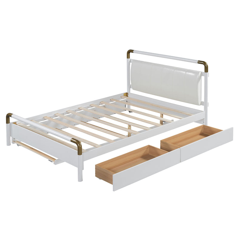 Storage Platform Bed, With 2 Big Drawers, Trundle - R&R Furniture Gallery (Fountain Valley, CA)