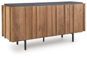 Quintavious - Accent Cabinet - Brown / Charcoal - R&R Furniture Gallery (Fountain Valley, CA)
