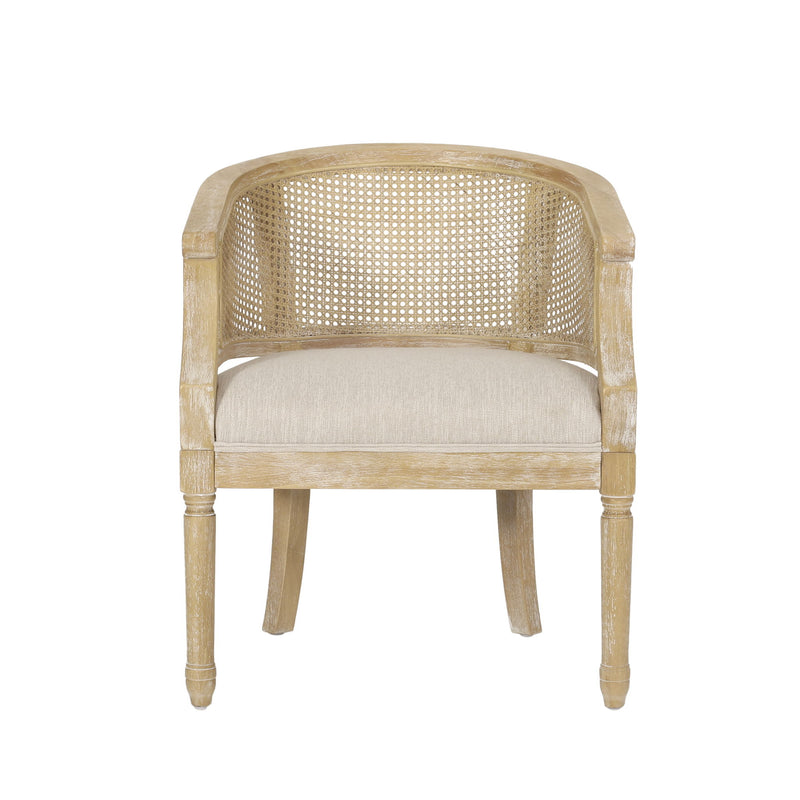 Curved Backrest Accent Chair - R&R Furniture Gallery (Fountain Valley, CA)
