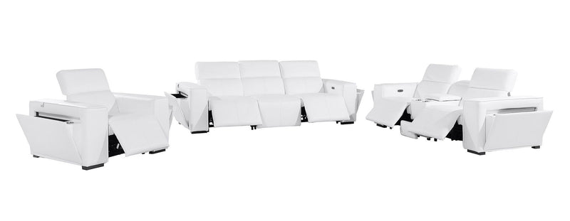 1224 - 7-Piece Modular Power Reclining Sofa, Loveseat & Chair Set In With 5 Power Recliners & Power Headrests