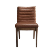 Set of 2 upholstered Noble House dining chairs with plush seats and rubber legs, showcasing elegant design and modern style.