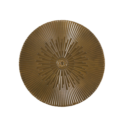 Langseth - Iron Sunburst Side Table Modern Design - R&R Furniture Gallery (Fountain Valley, CA)