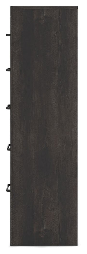 Hollivern - Five Drawer Chest - Dark Gray - R&R Furniture Gallery (Fountain Valley, CA)