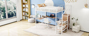 Loft Bed With Desk And Grid, Stylish Frame With Lateral Storage Ladder And Wardrobe - R&R Furniture Gallery (Fountain Valley, CA)