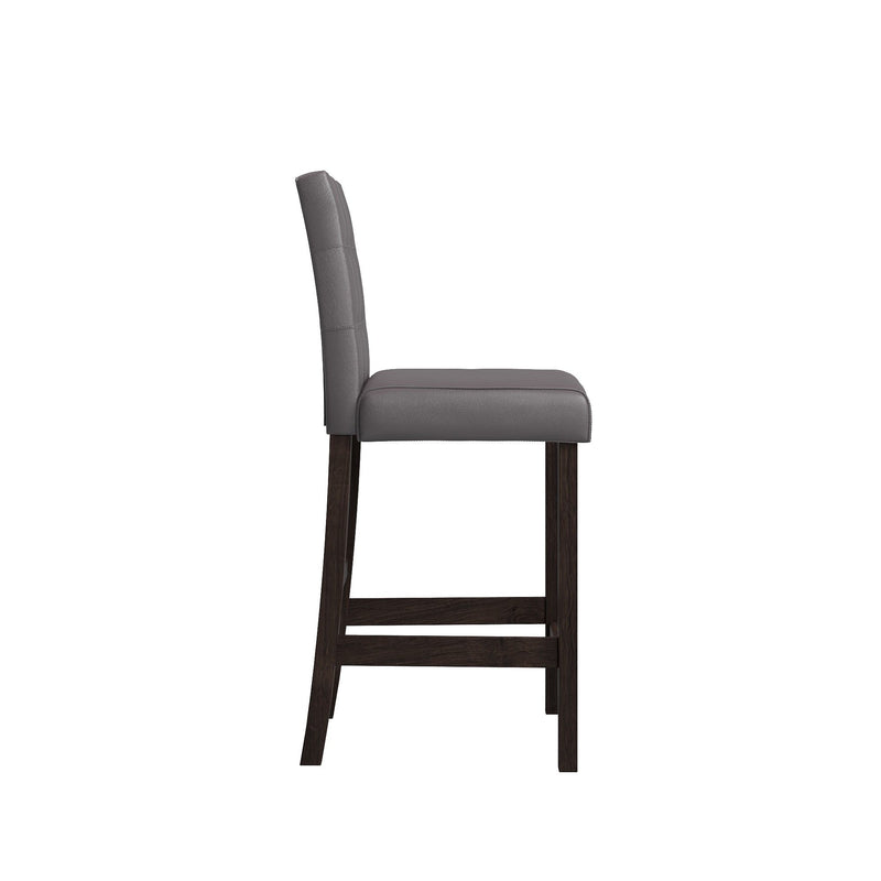 Leon - Bar Table And 4 Bar Stools - Espresso / White - R&R Furniture Gallery (Fountain Valley, CA)