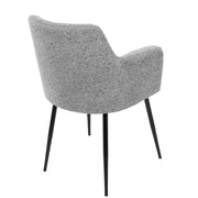 Lumi Source Andrew contemporary dining chair set of 2 with sleek modern design and neutral upholstery, suitable for dining rooms.