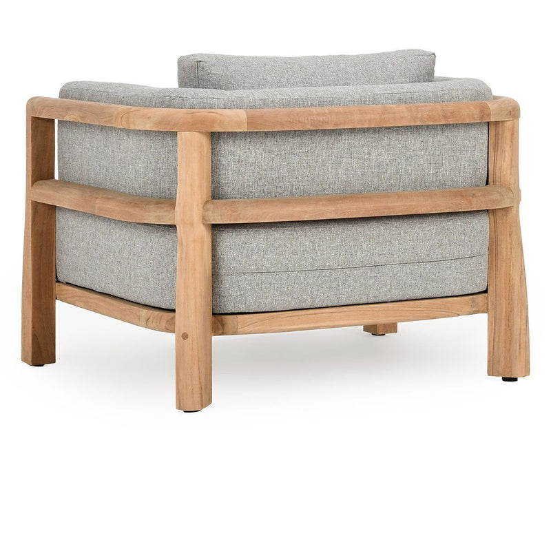 Aston - Outdoor Accent Chair - Natural / Gray - R&R Furniture Gallery (Fountain Valley, CA)
