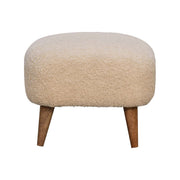 Square Footstool - Cream - R&R Furniture Gallery (Fountain Valley, CA)