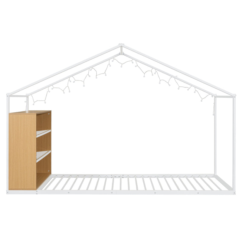 Bed House Frame With Shelves And Lights - R&R Furniture Gallery (Fountain Valley, CA)
