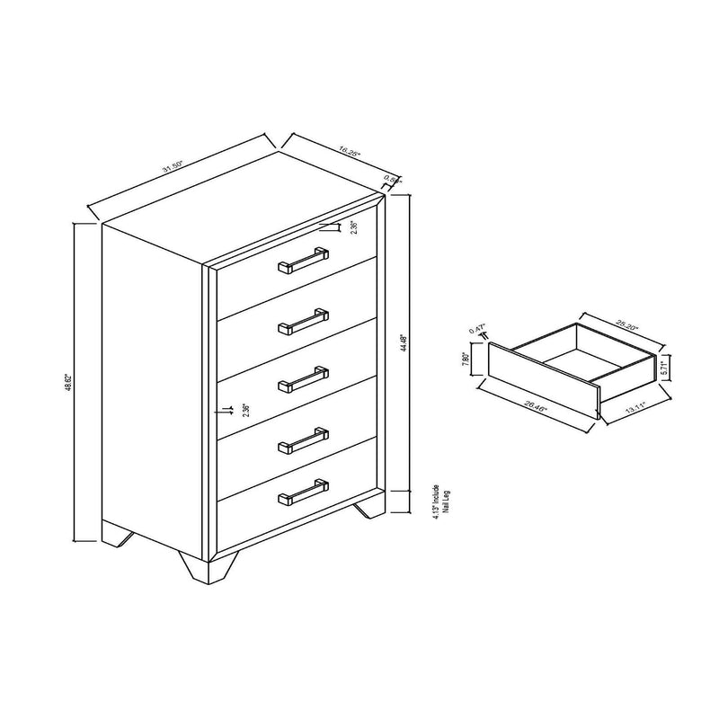 Omoda - Chest - White - R&R Furniture Gallery (Fountain Valley, CA)